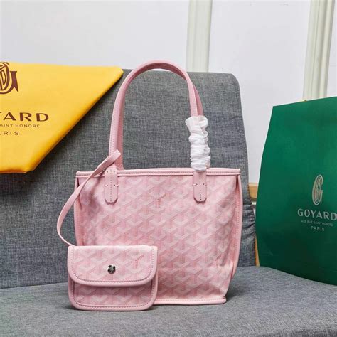 rose pink goyard bag|anjou mini bag Goyard price.